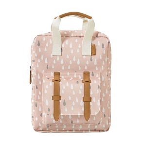 Рюкзак Fresk "Капли", нежно-розовый, маленький, водонепроницаемый